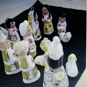 MEXICAN Mini Handmade Nativity Holiday Figurines